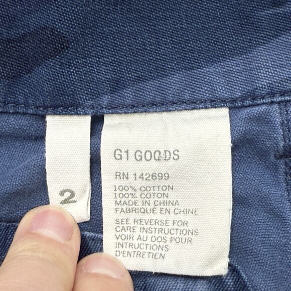 G1 Goods Clothing Shorts Blue Size 2 Camouflage Pattern Utility Peace Issue - Picture 7 of 9